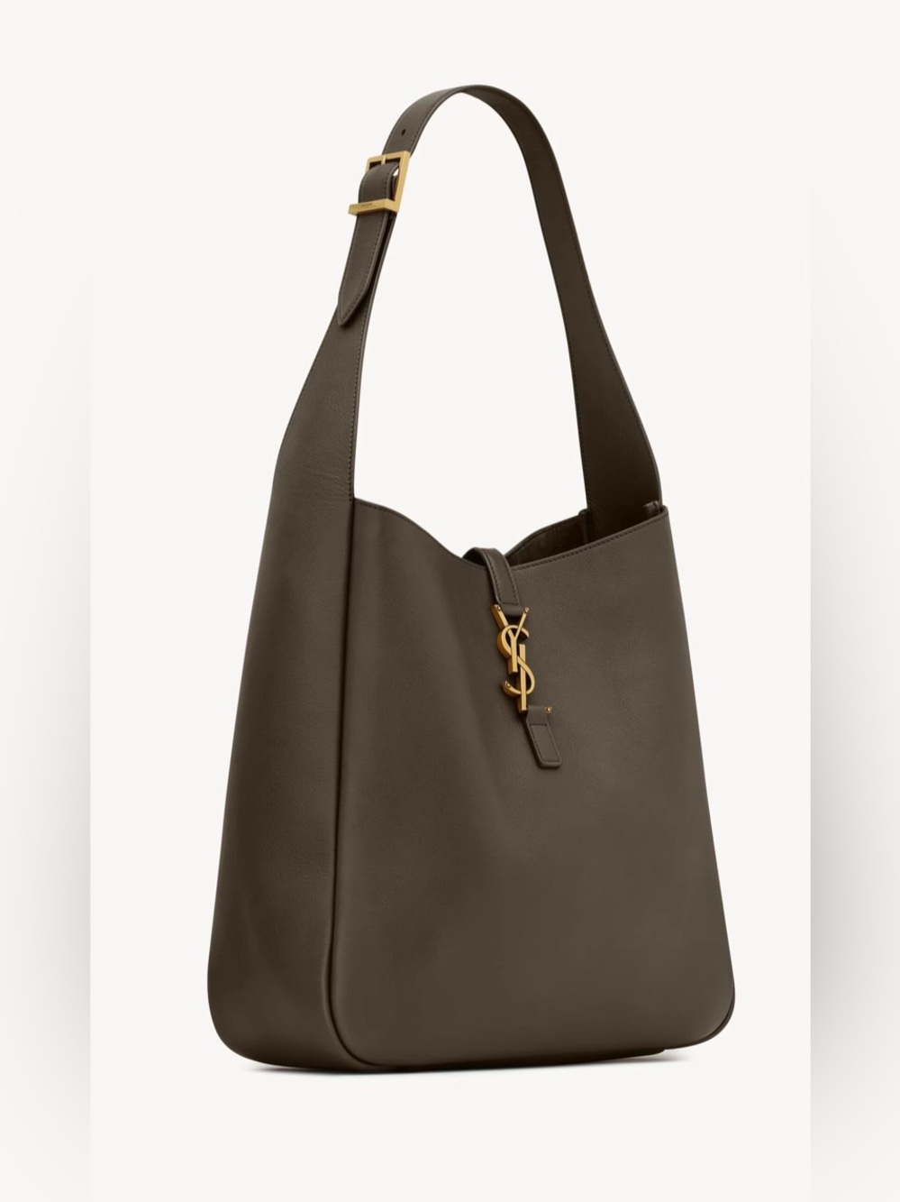 ❌SOLD⭕️NWT*Saint Laurent Large Le 5 À 7 Leather Hobo Bag Color:LIGHT MUSK - Picture 4 of 8